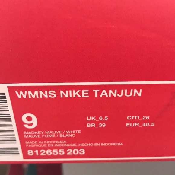 NWT Nike Tajun Smokey Mauve White W AUTHENTIC - Picture 8 of 8